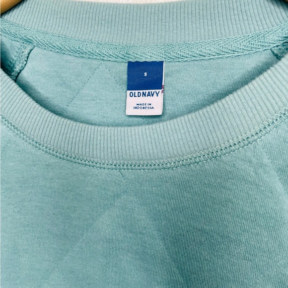 Old Navy Green Teal Long sleeve Sweatshirt Women’s Small - Picture 3 of 4